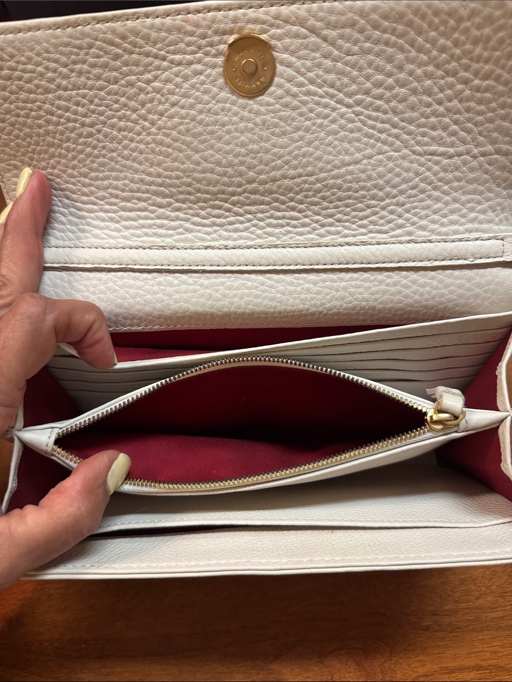 Hammitt AJ crossbody clutch in Calla Lily Croco - Picture 6 of 8